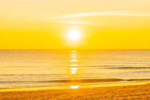 beautiful tropical nature beach sea ocean sunset sunrise n