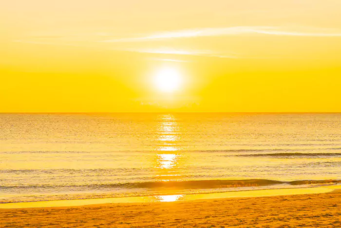 beautiful tropical nature beach sea ocean sunset sunrise n