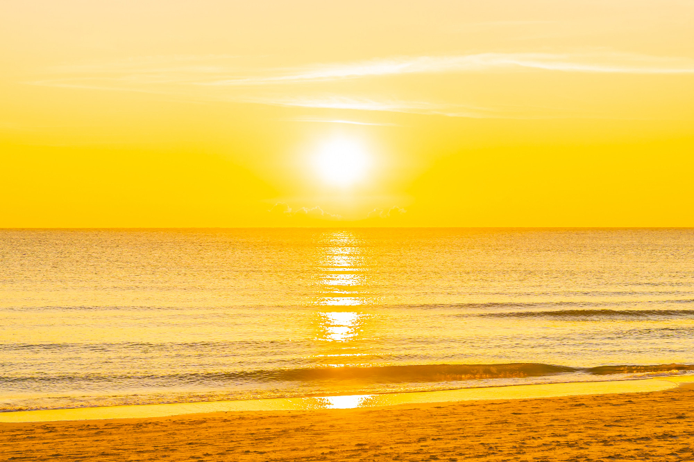 beautiful tropical nature beach sea ocean sunset sunrise