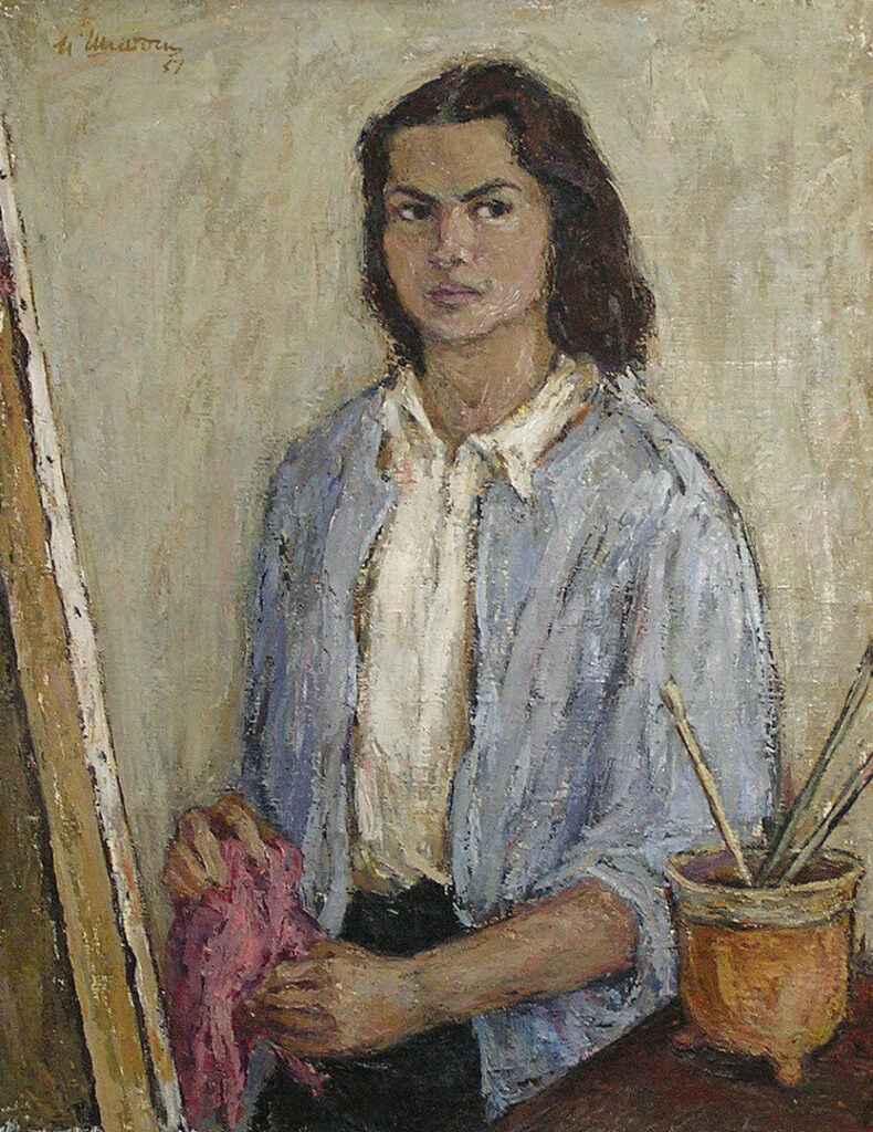 mirjana Šipoš, autoportret, 1951