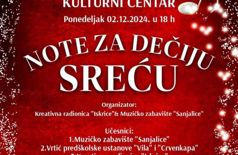 note za deciju srecu n