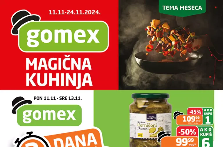 gomex tematski magicna kuhinja i 3 dana n