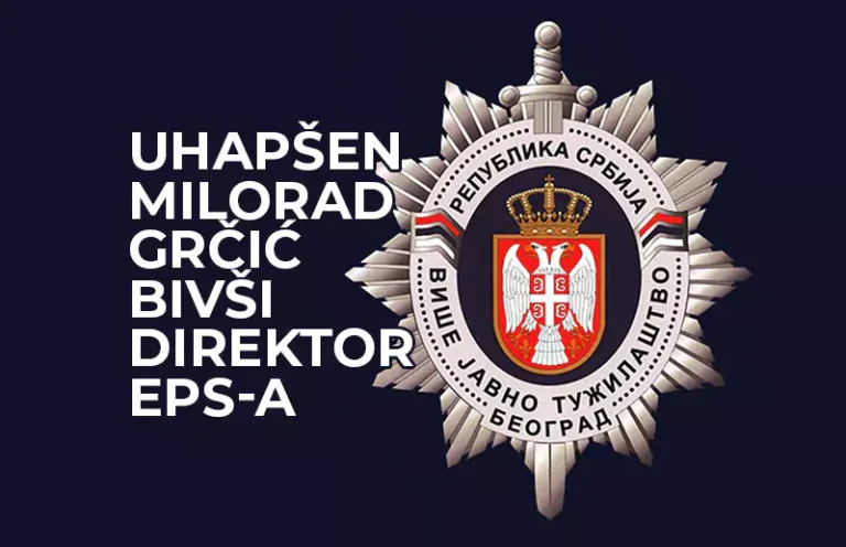 uhapsen milorad grcic