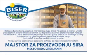 oglas za posao majstor za proizvodnju sira 67e15fe9a382b