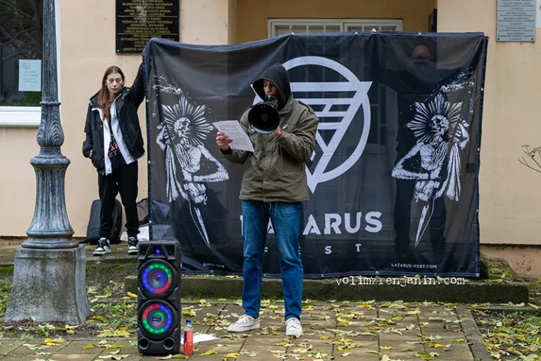 protest lazarus fest n