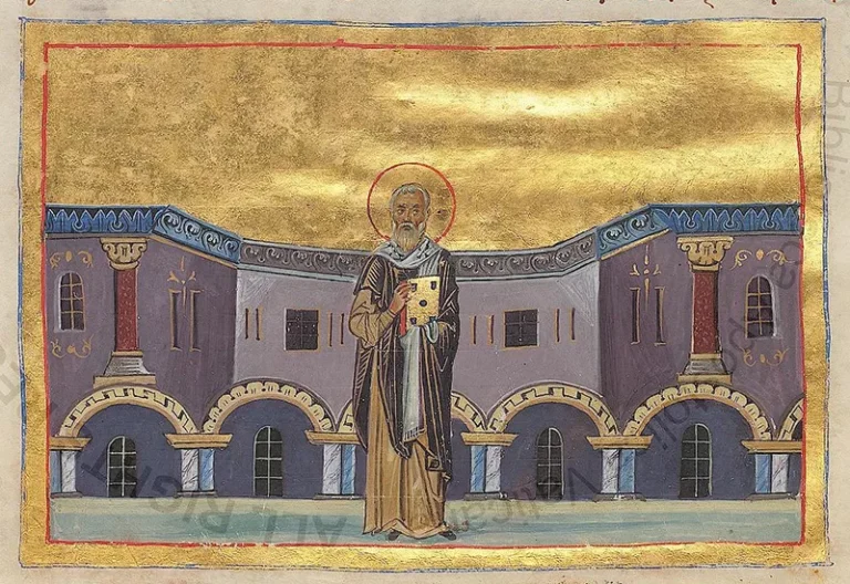 amphilochius of iconium menologion of basil ii 693345d98e774